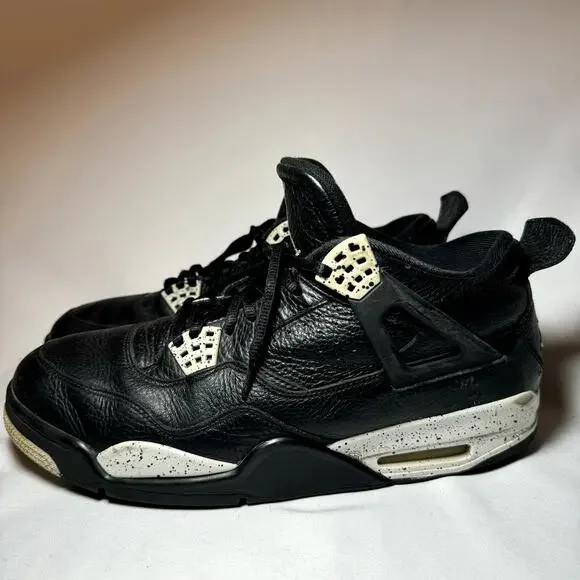 Size 12 - Nike Air Jordan 4 Retro LS Oreo 2015 Men's Shoes - Picture 8 of 8